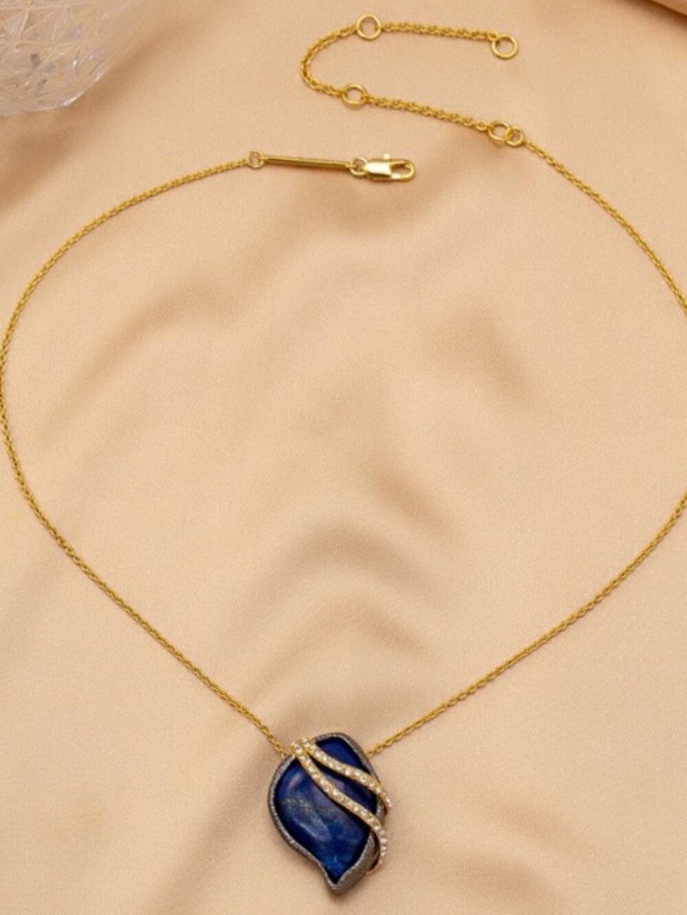 Alexis Bittar Lapis Lazuli Irregular Necklace